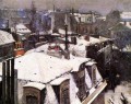 Rooftops Under Snow Gustave Caillebotte